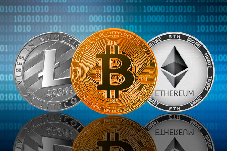 ether vs bitcoin vs litecoin